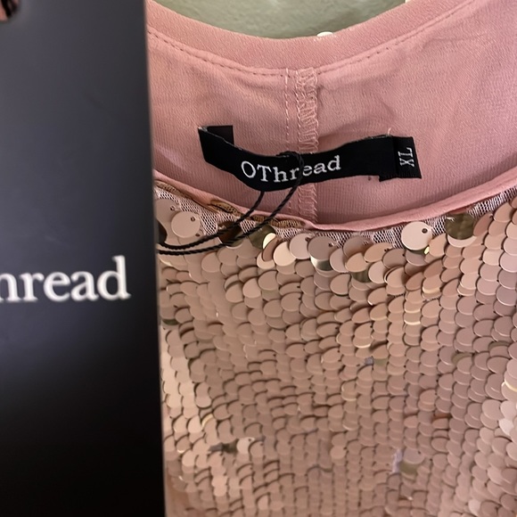 Double layer camisole top with sequins  - dusty pink - Picture 4 of 4